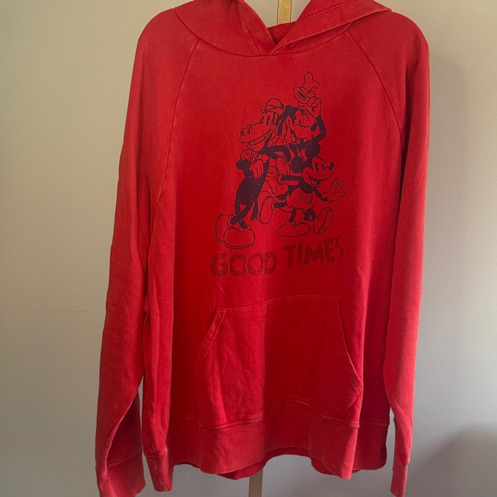 Disney Men's Unisex XXL, Sweatshirt Classic Mickey and Friends, Distressed Wash